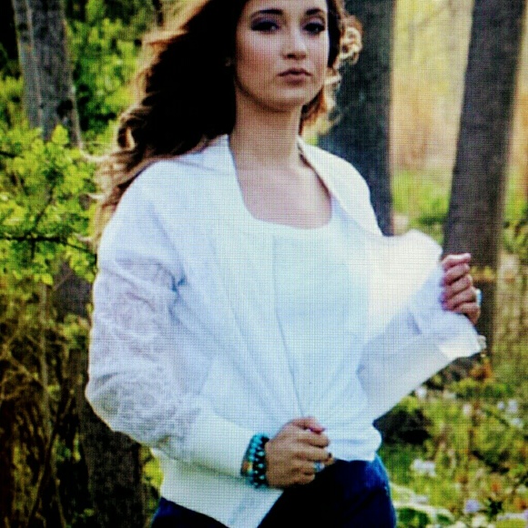 New Arrival ! Lace bomber Jacket - Picture 5 of 7